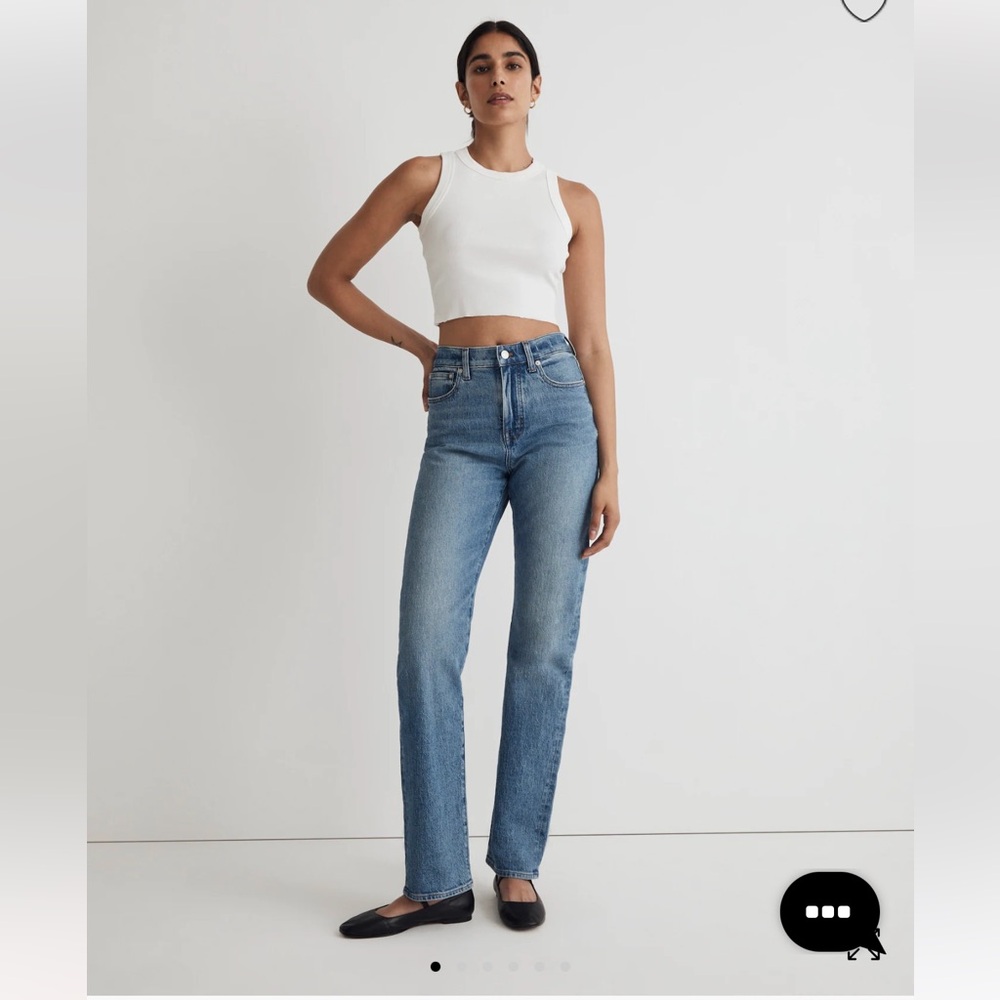 Madewell 90s straight jean worn once
